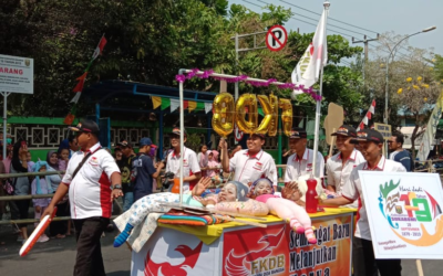 Gerobak Kerakyatan FKDB Ramaikan Karnaval Budaya Sukabumi