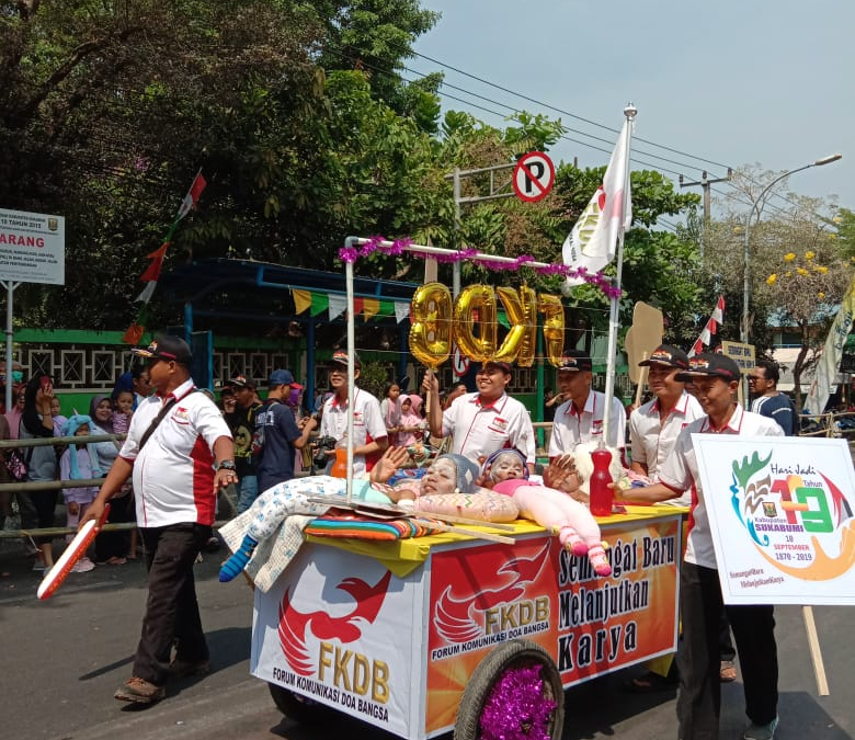 Forum Komunikasi Doa Bangsa (FKDB) ikut memeriahkan hari jadi Kabupaten Sukabumi