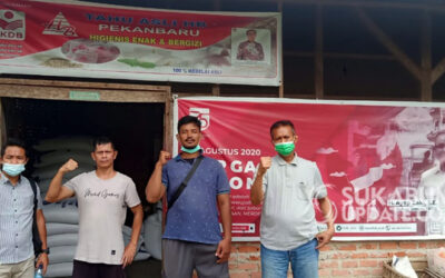 Polda Riau Kunjungi UKM Tempe Binaan FKDB, Diskusi Soal Harga Kedelai