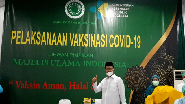 Dewan Pimpinan Majelis Ulama Indonesia (MUI) Gelar Vaksinasi Covid-19