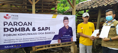 Bangun Ekosistem Paroan, FKDB Kembali Serahkan 4 Ekor Domba untuk Diparokan