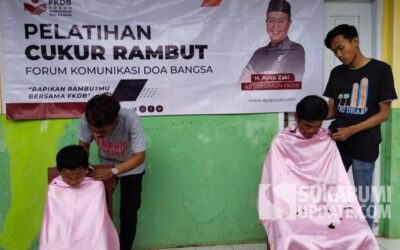 FKDB Lanjutkan Pelatihan Cukur Rambut Sesi 9 di Cidolog Sukabumi