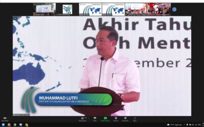 MENTERI PERDAGANGAN M LUTFI MELEPAS LANGSUNG EKSPOR TEMPE ARUMIA KE JEPANG