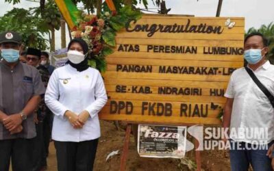 Bupati Inhu Resmikan Lumbung Pangan di Gapoktan Karya Makmur Binaan FKDB